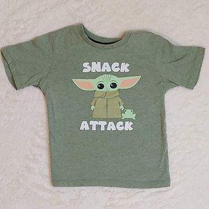 Star Wars Kids Snack Attack Green 4T Tshirt